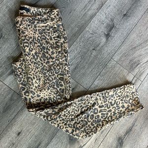 Bebe leopard print jeans size 30